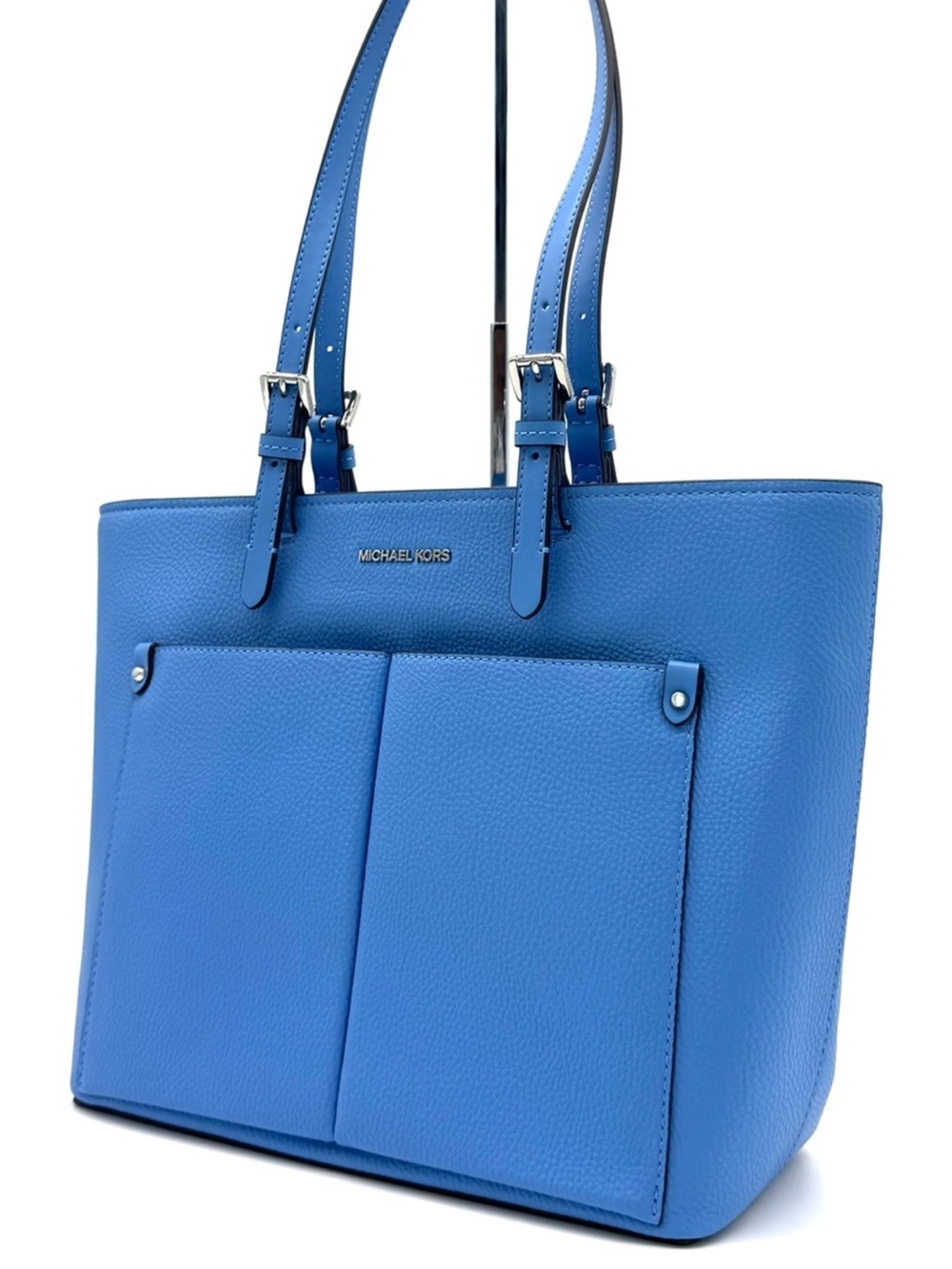 Michael Kors Jet Set Medium Pocket Tote Bag South Pacific Blue